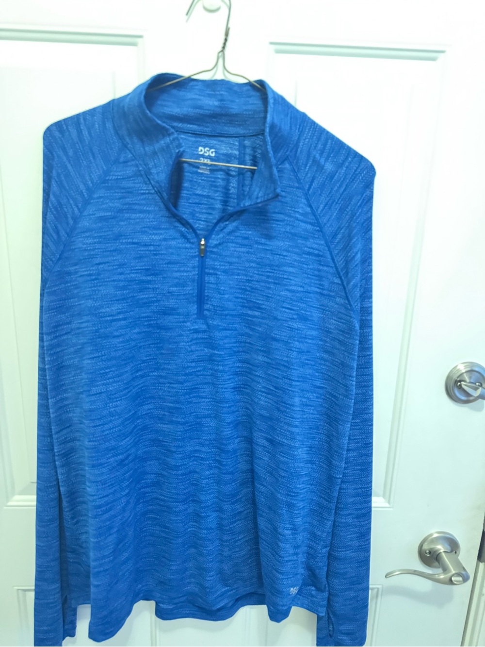 DSG Men's Royal Blue Quarter-Zip Performance Pullover